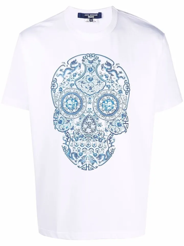 skull-print cotton T-Shirt