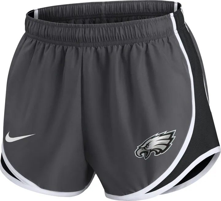 Nike Women's Dri-FIT Logo Tempo (NFL Philadelphia Eagles) Shorts in Grey