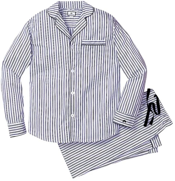 French Ticking Pajama Set