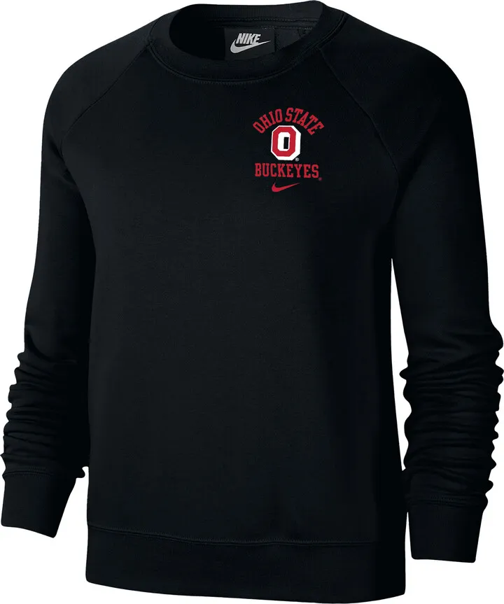 Nike Women's College (Ohio State) Fleece Sweatshirt in Black
