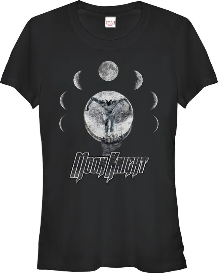 Junior's Marvel Moon Knight Lunar Cycle T-Shirt - Black - Small