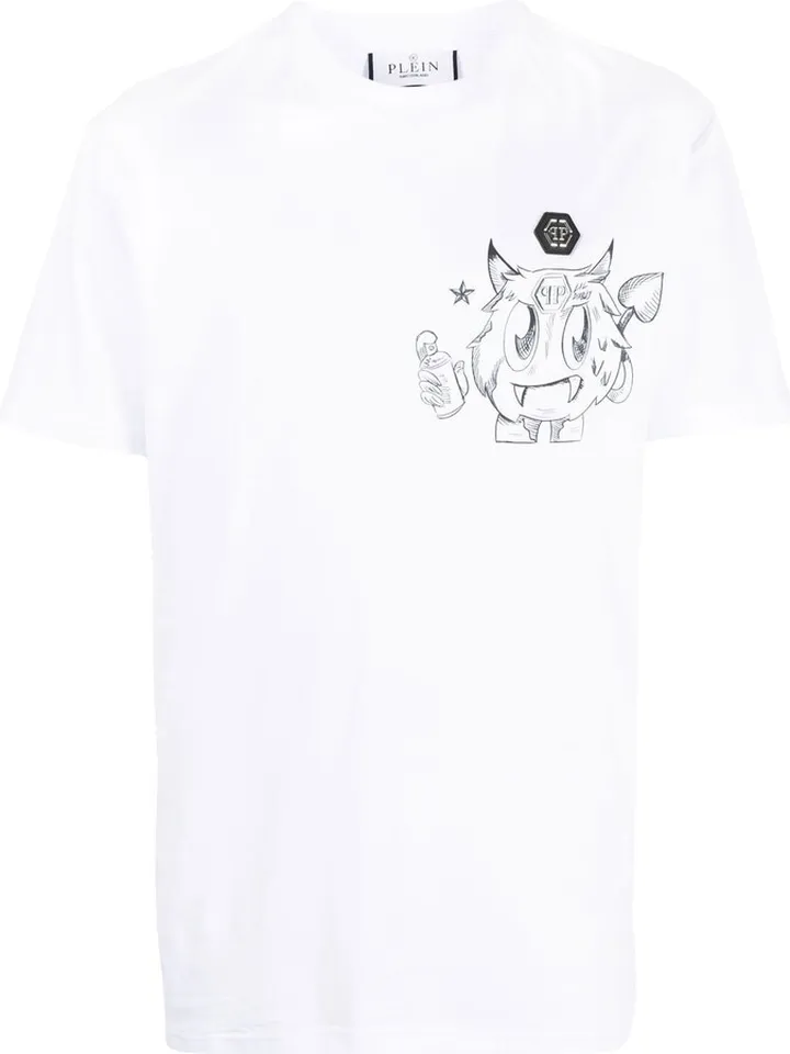graphic-print short-sleeved T-shirt