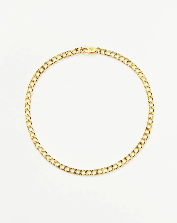Lucy Williams Flat Curb Chain Anklet