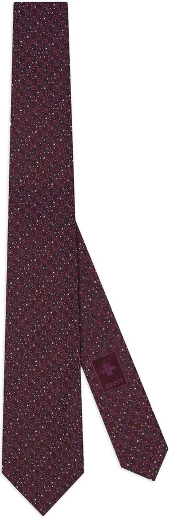 GG dots silk jacquard tie