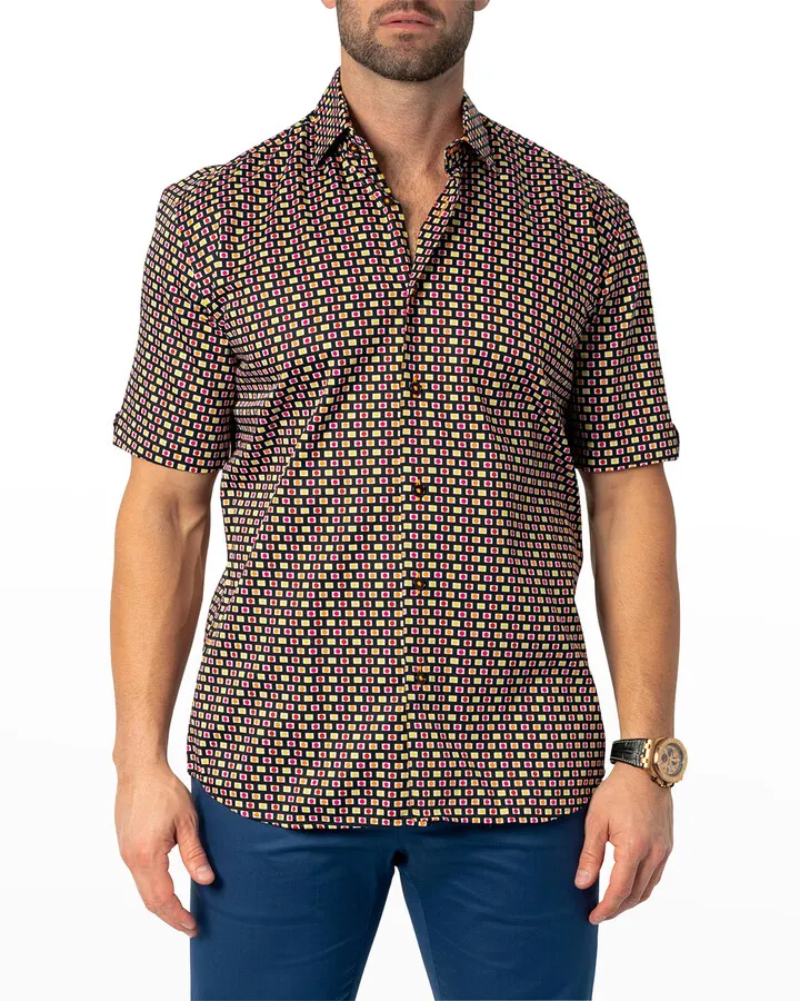 Men's Galileo Multi-Circle Sport Shirt
