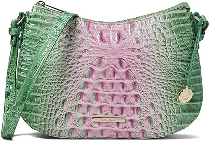 Brahmin Ombre Melbourne Shayna Crossbody (Apple Blush) Handbags