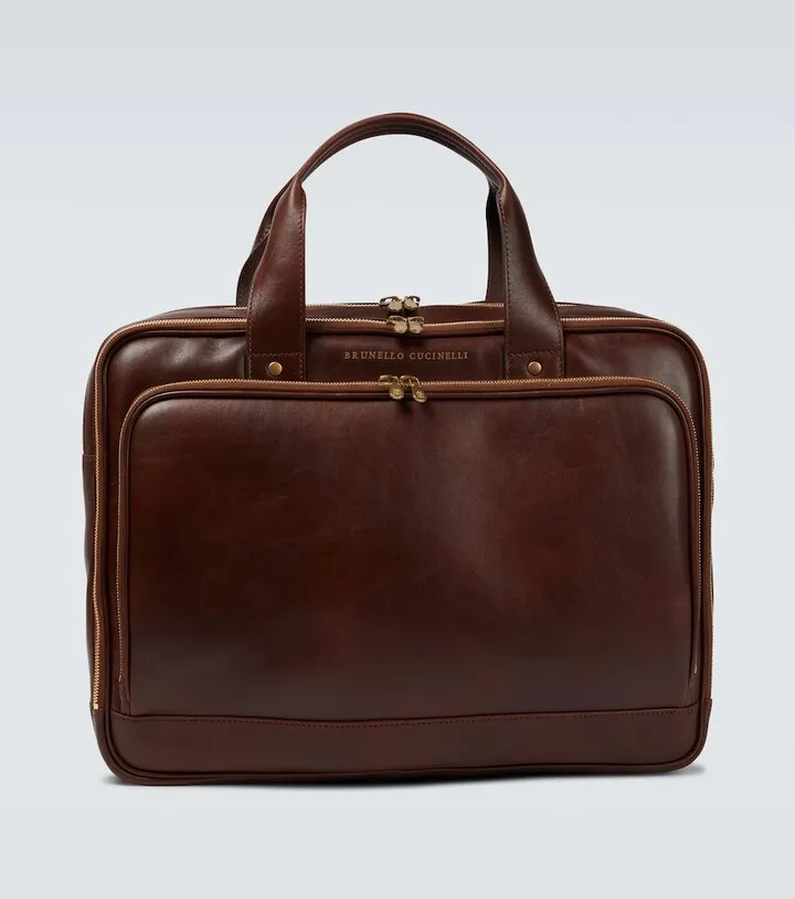 Leather briefcase