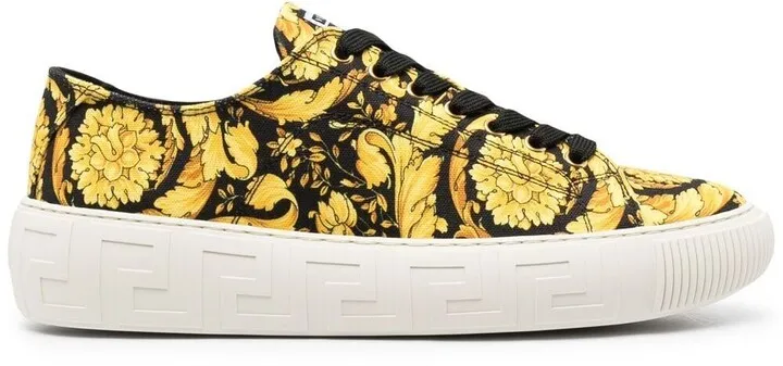 Greca Barocco print low-top sneakers