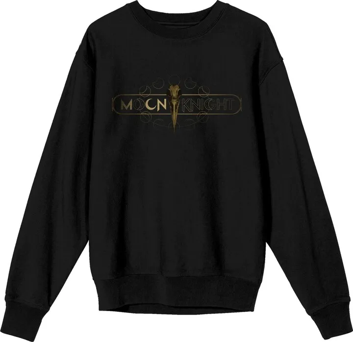 Moon Knight Circle Logo Men’s Black Sweatshirt-Small