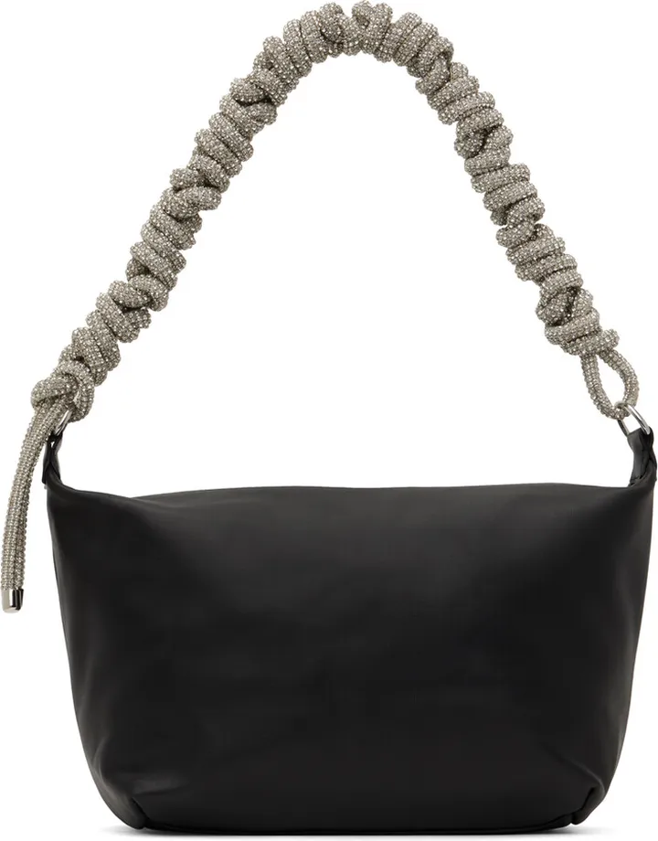 KARA Black XL Crystal Phone Cord Bag