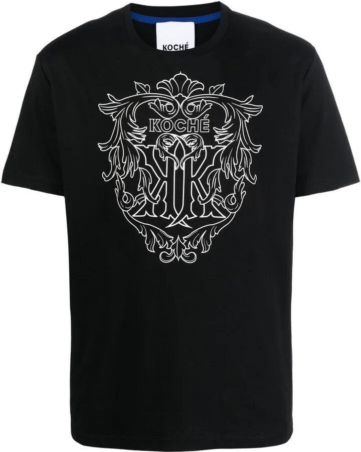 logo crest print T-shirt