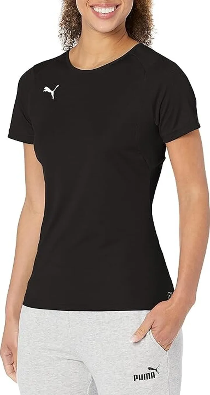 PUMA Women's Liga Training Jersey (Black-White) Women's Clothing