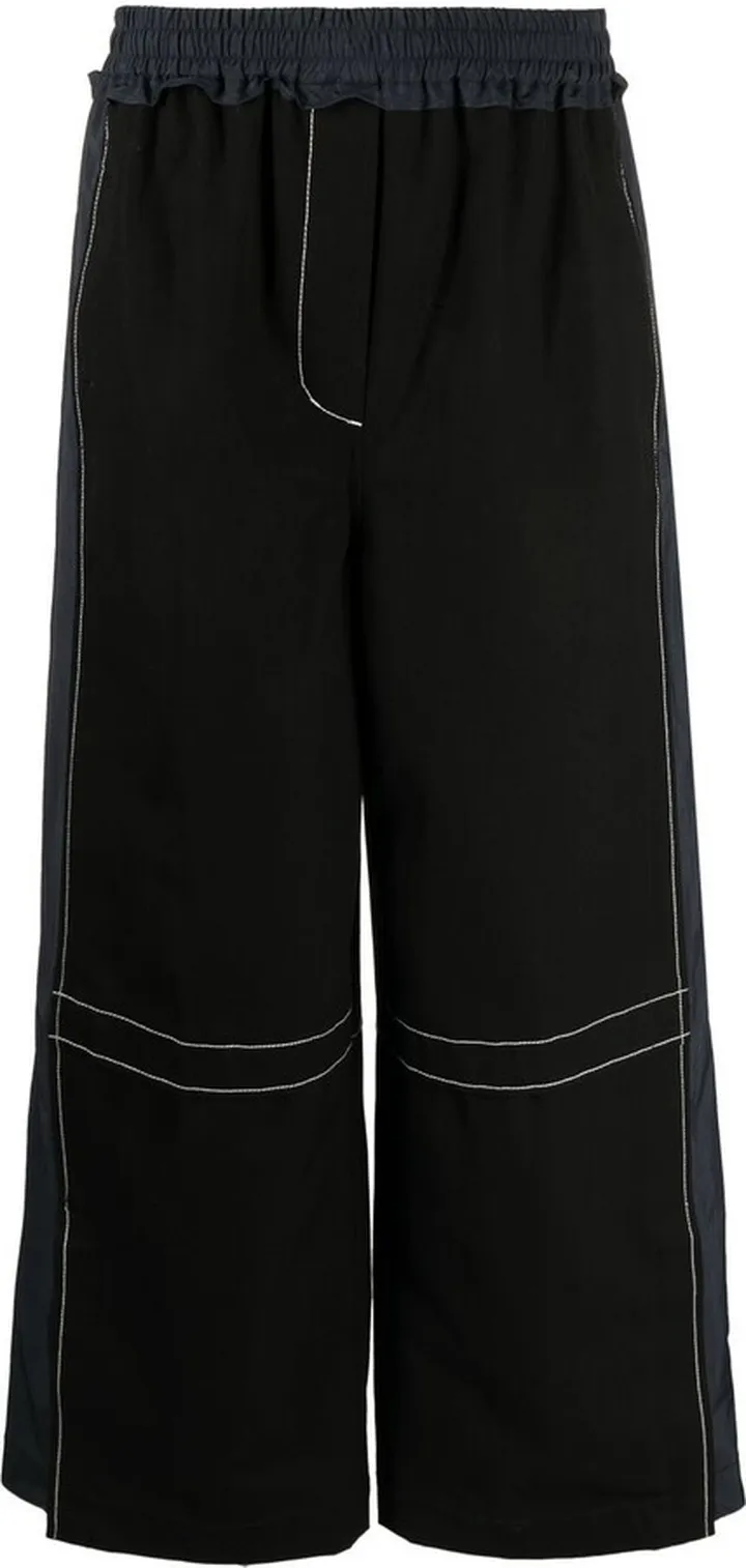 Straight-Leg Cotton Trousers