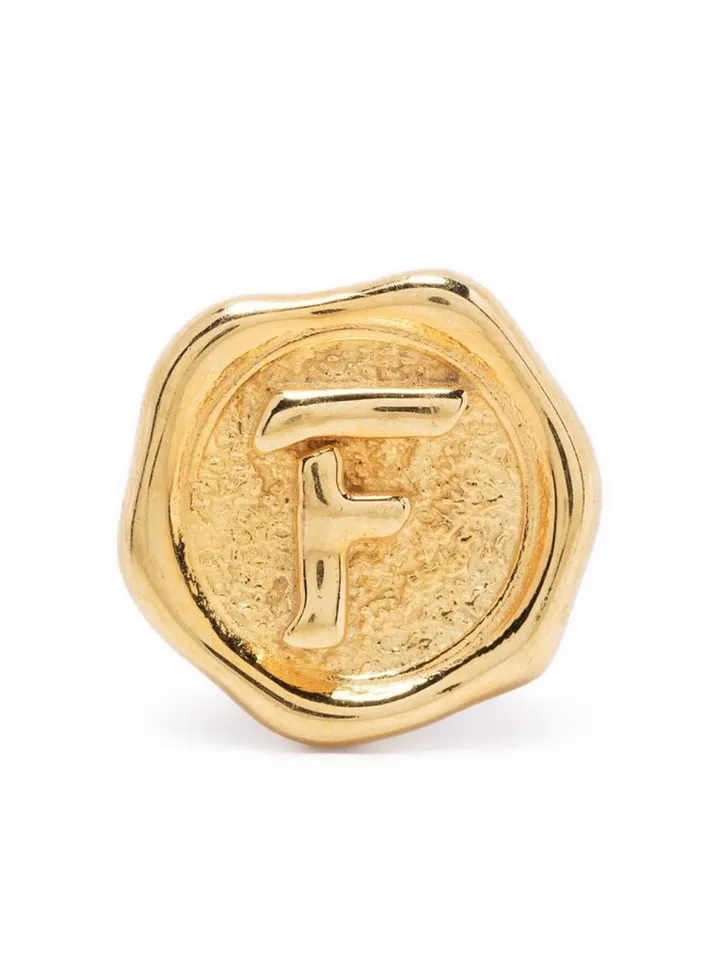 POP letter F coin