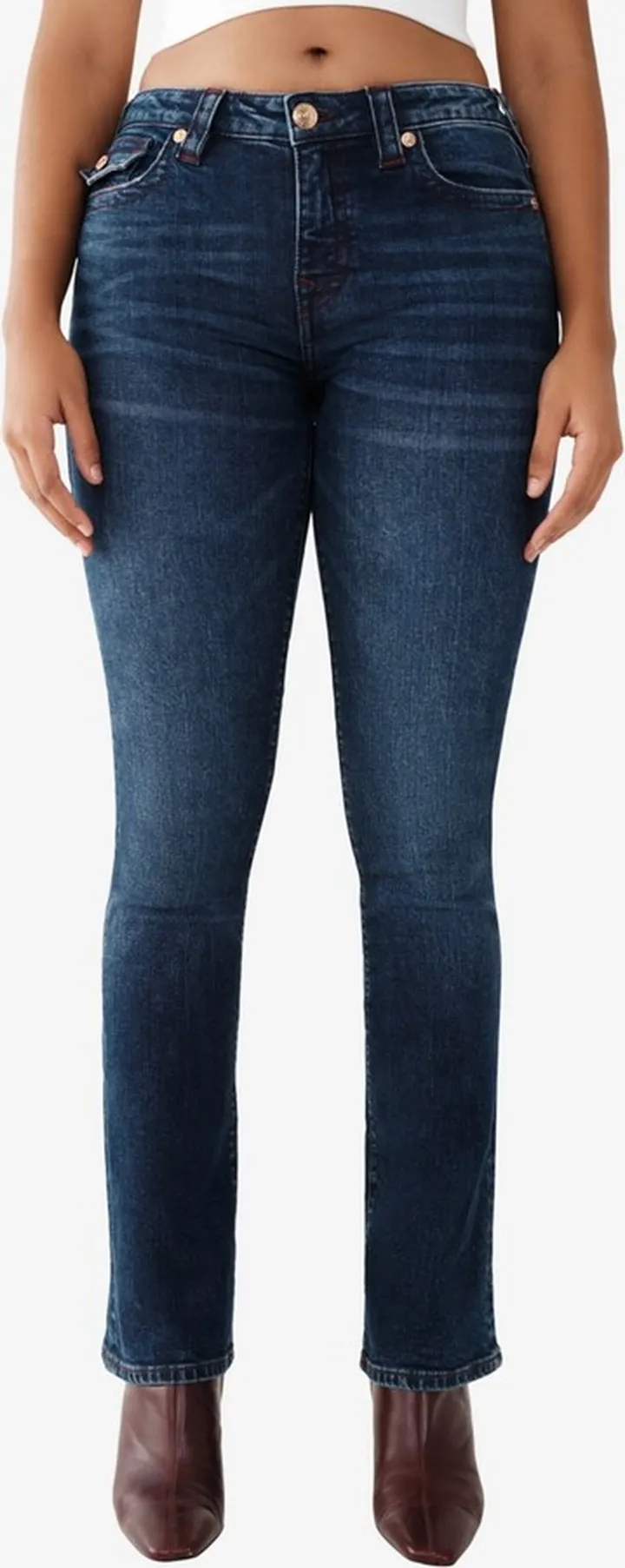 True Religion Women's Becca Mid Rise Bootcut Jeans