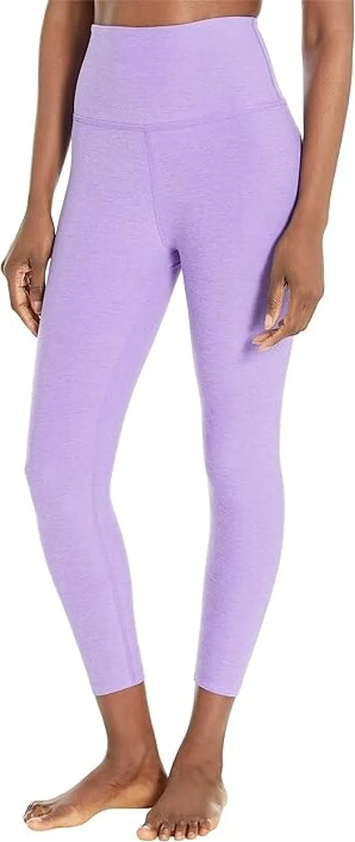 Beyond Yoga Spacedye High Waisted Capri Legging (Bright Amethyst Heather) Women's Casual Pants