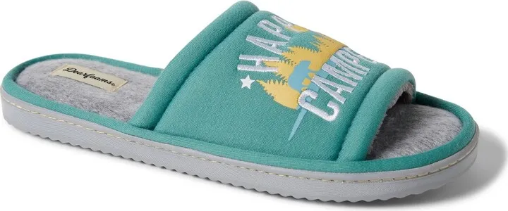 Dearfoams Men’s Lennox Sweatshirt Camp Slide Slipper
