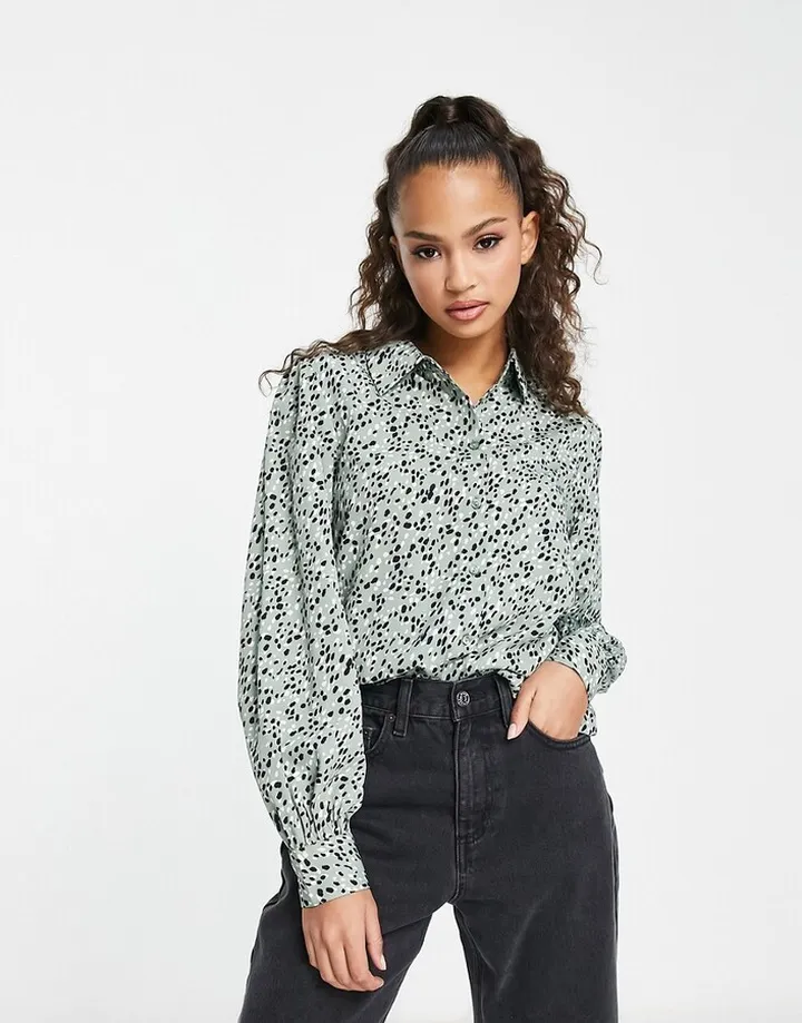 JDY sindell shirt in green