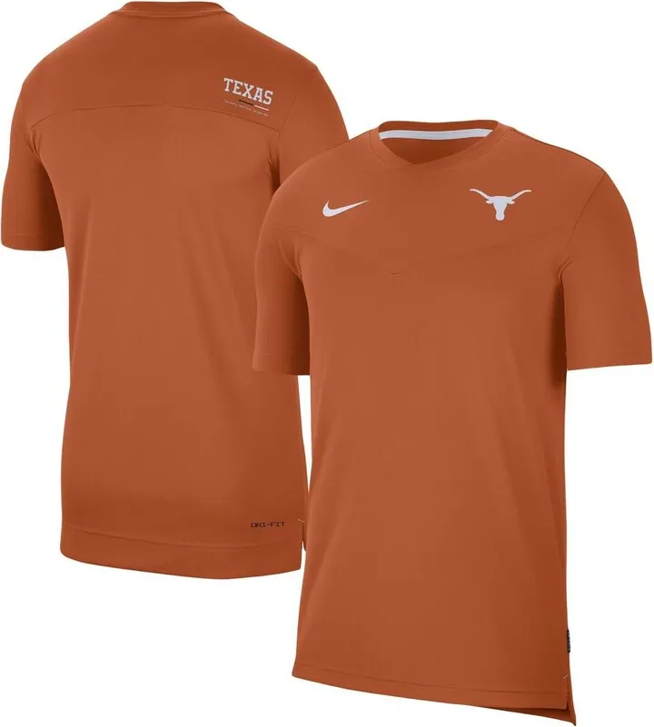 Men's Nike Texas Orange Texas Longhorns Coach Uv Performance T-shirt