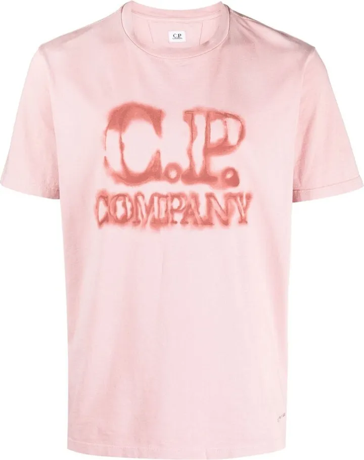 faded logo-print T-shirt