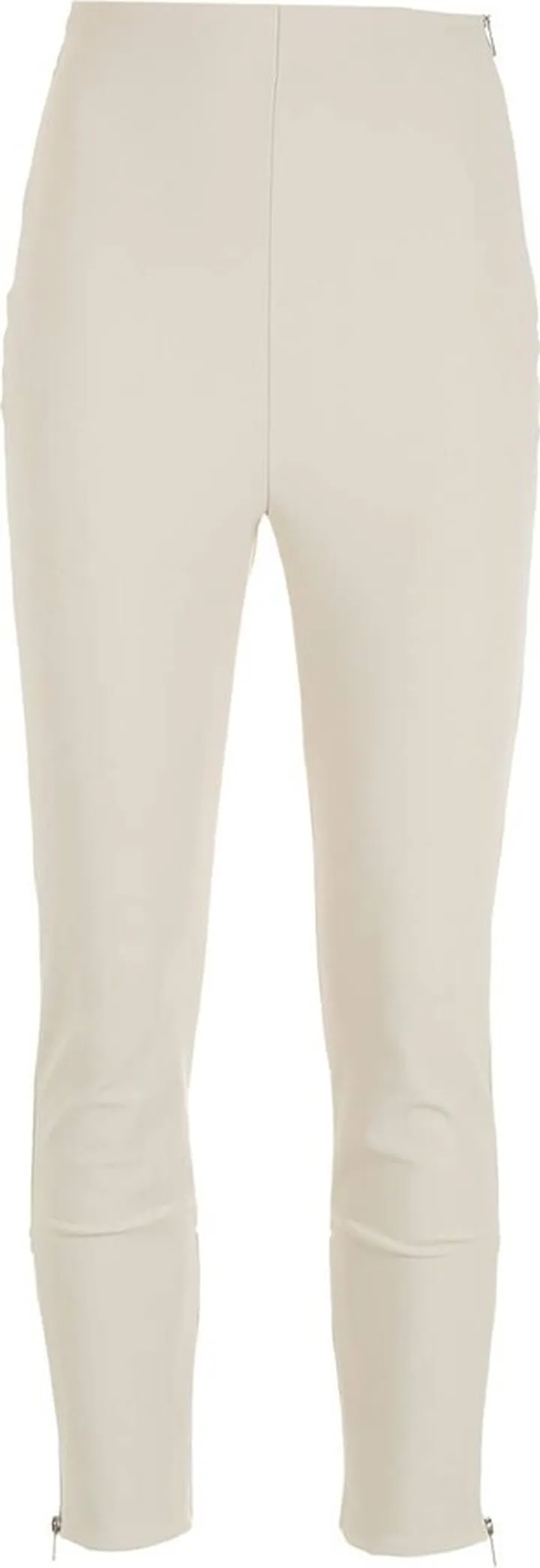 Zip-Detail Skinny-Fit Trousers
