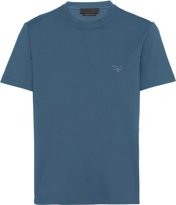embroidered-logo T-shirt