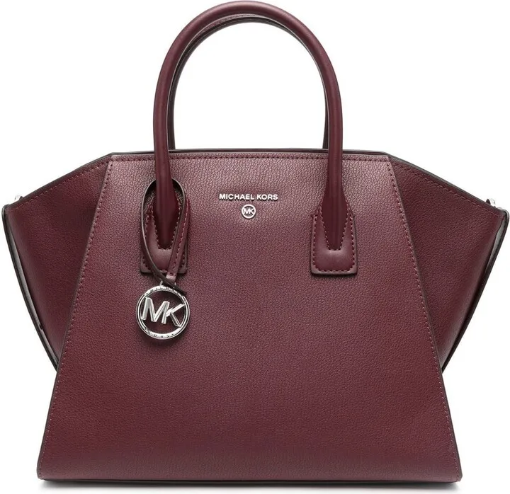 Leather Logo-Embellished Tote Bag
