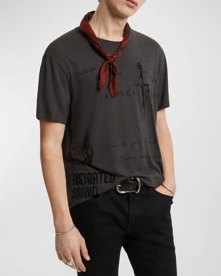 Men's Distorted Sound Graphic T-Shirt