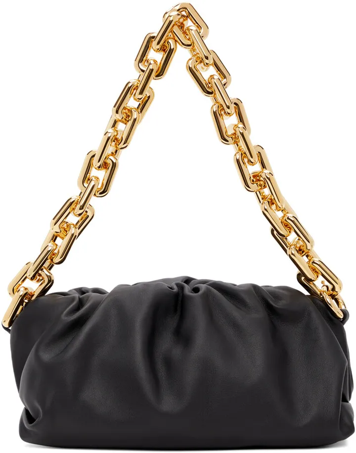 Bottega Veneta Black 'The Chain Pouch' Clutch