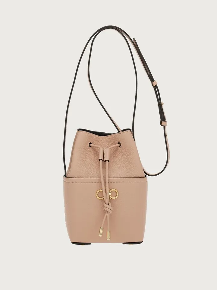 Ferragamo Women Gancini mini bag Beige