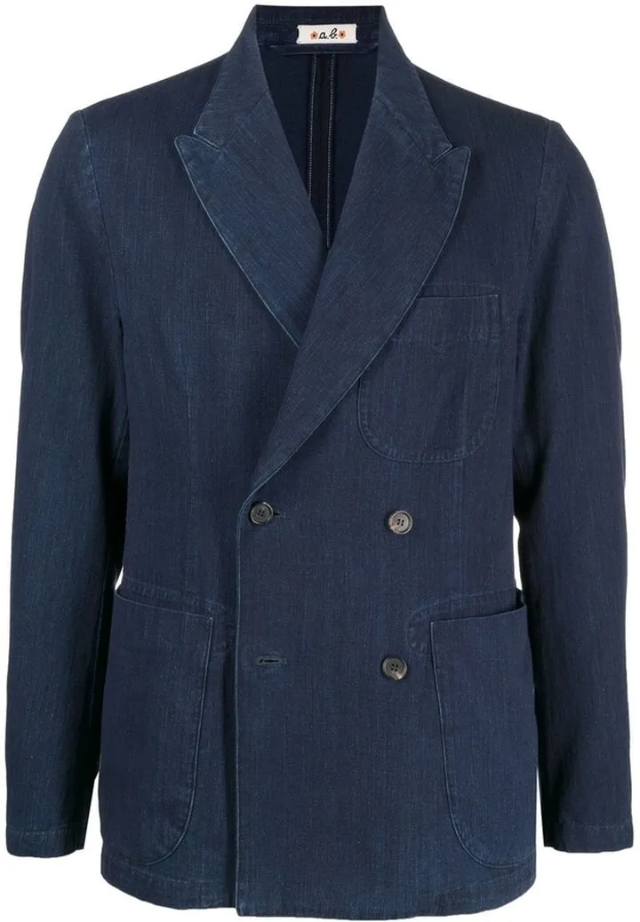 Double-Breasted Denim Jacket