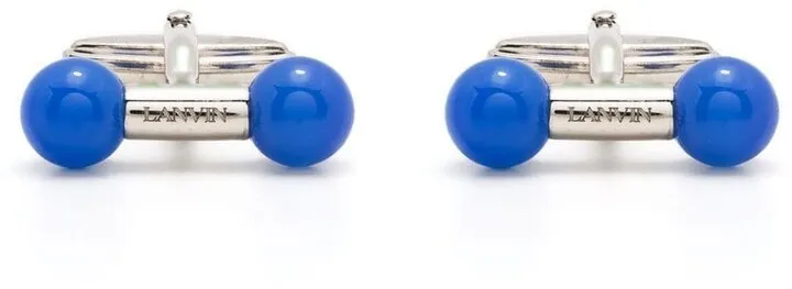 Contrasting Bead-Detail Cufflinks