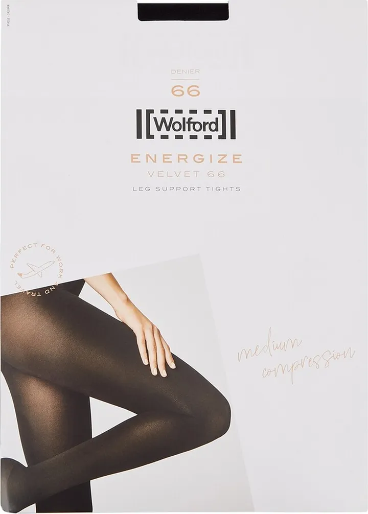 Wolford Velvet Black 66 Denier Support Tights