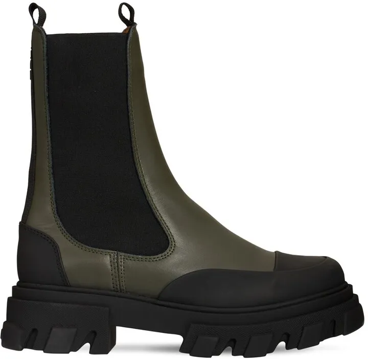 45mm Leather combat boots