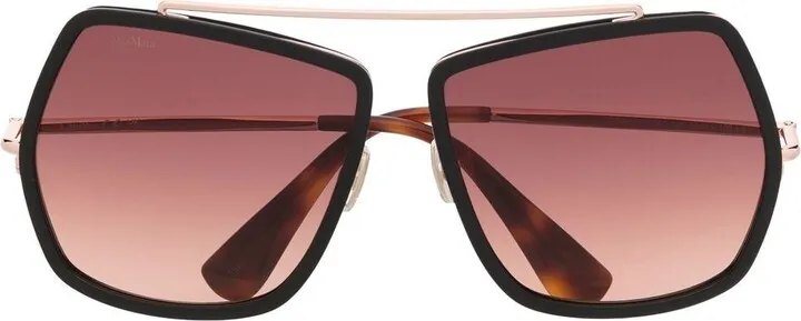Oversize Geometric-Frame Sunglasses