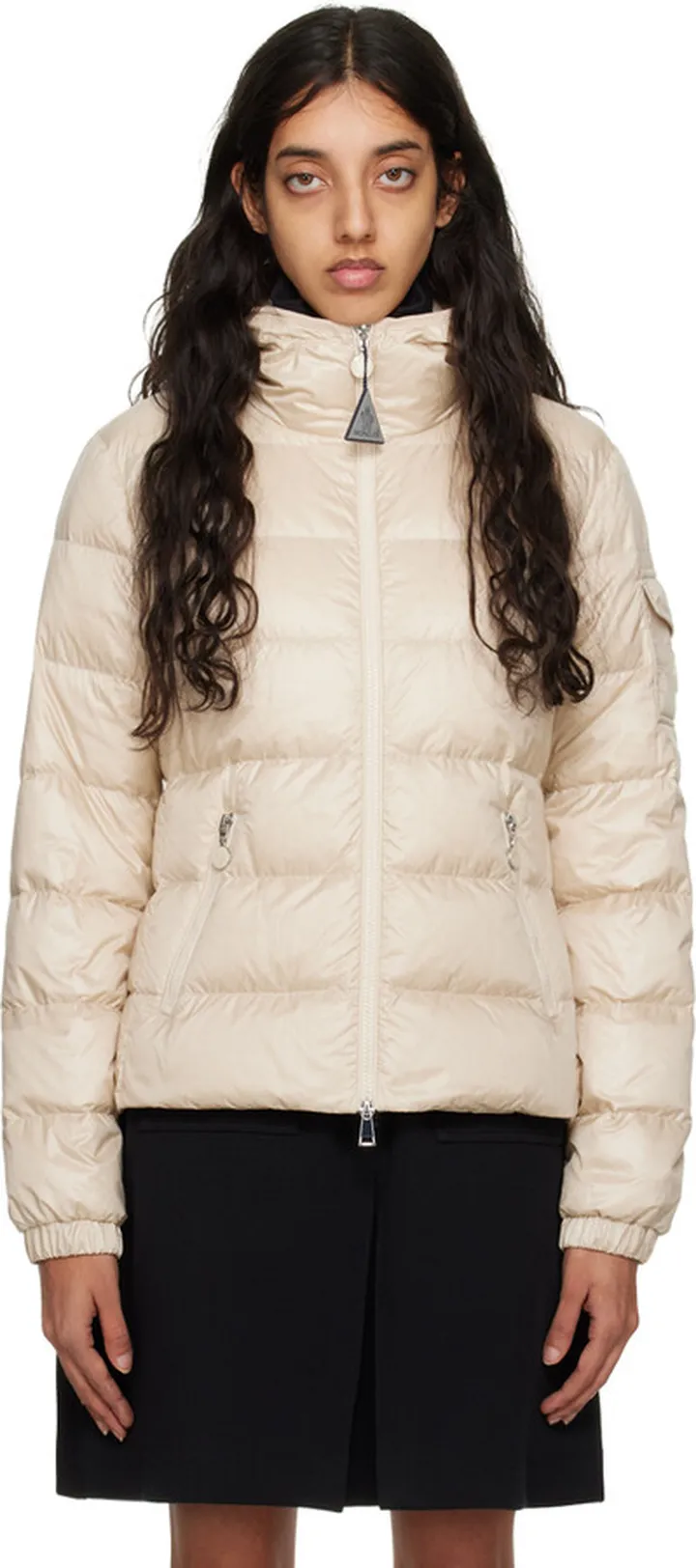 Moncler Beige Gles Down Jacket