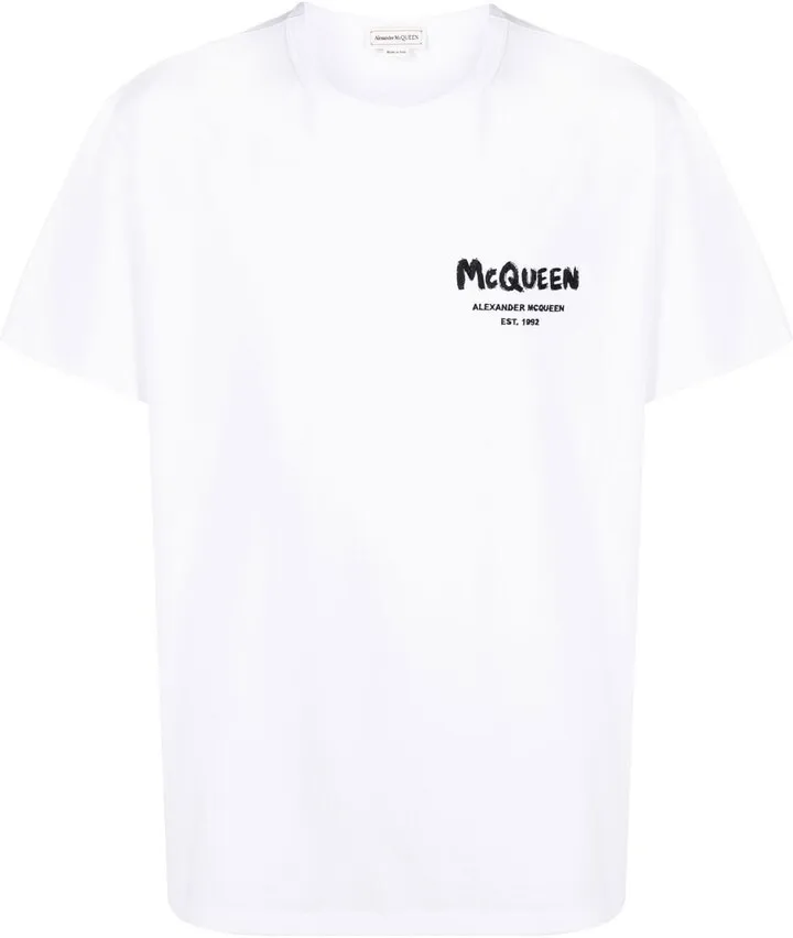 logo-embroidered T-shirt