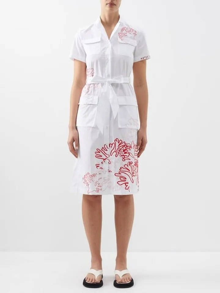 Diving Into Unexplored Waters Cotton Dress