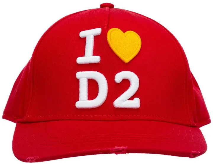 Dsquared2 I Love D2 Embroidered Baseball Cap