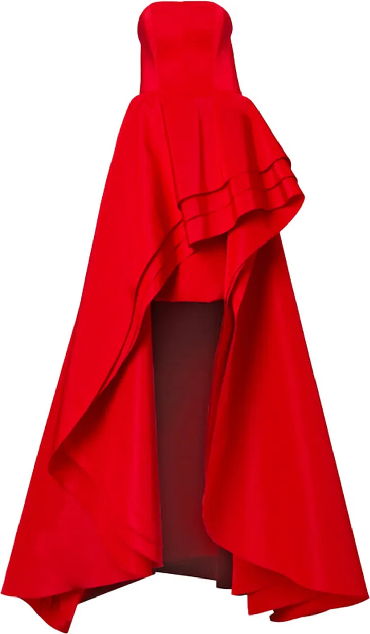 Strapless High-Low Gown