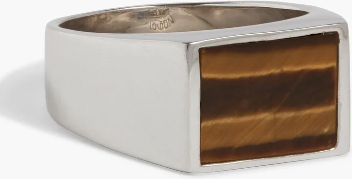 Sterling silver tiger's eye ring