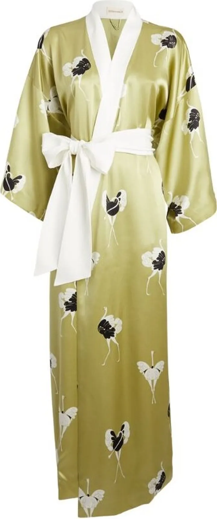 Olivia Von Halle Silk Queenie Long Robe