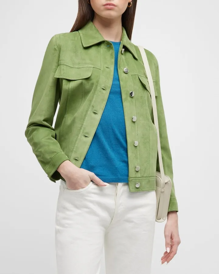 Gemini Lamb Suede Jacket