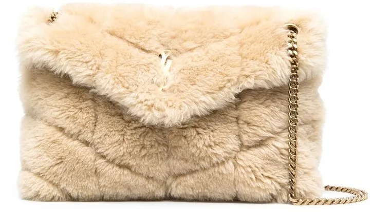 small Loulou Puffer shearling shoulder bag