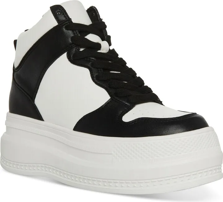 Madden Girl Women's Jamz High-Top Lace-Up Platform Sneakers