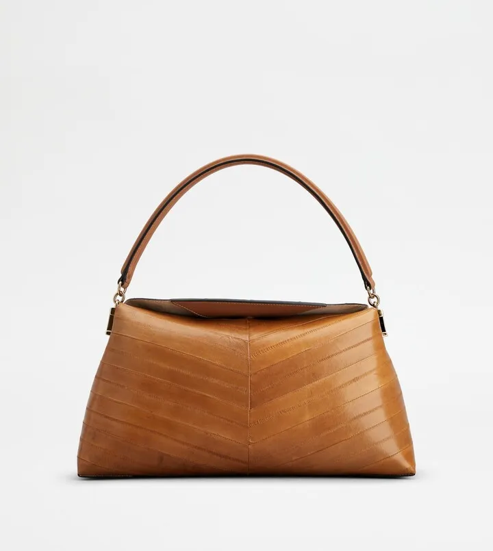 Shoulder Bag Tod's T Case in Eel Leather Small