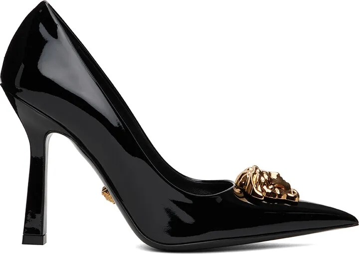 Versace Black Medusa Heels