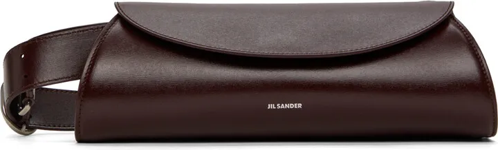 Jil Sander Brown Small Cannolo Bag