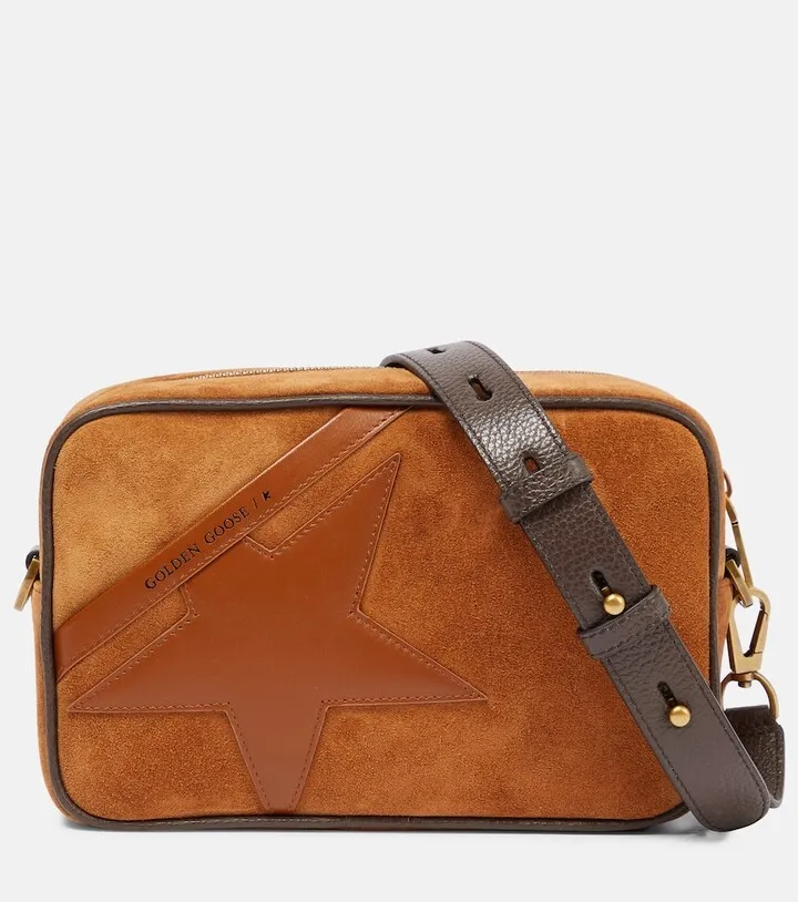 Star suede shoulder bag