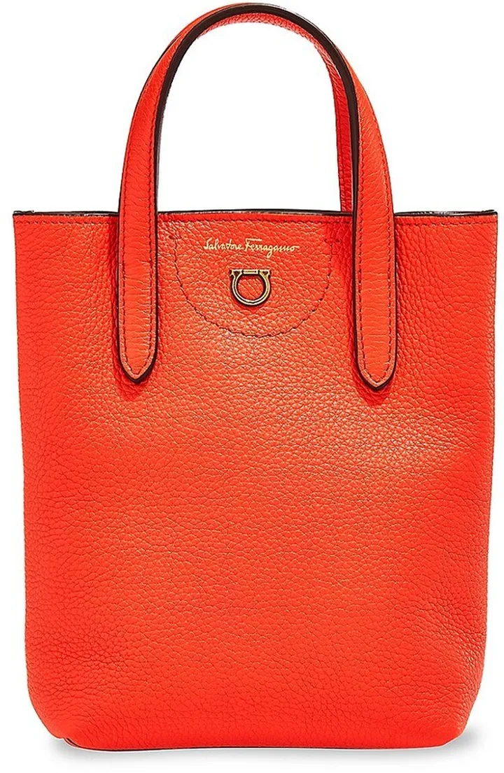 Mini Gancini Leather Tote